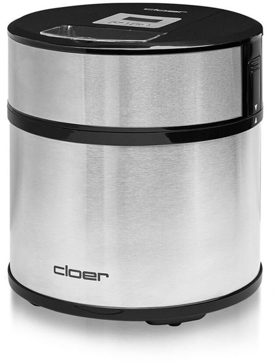 Makina për akullore Cloer 9959, 1.5L, ekran LED, argjendtë e zezë