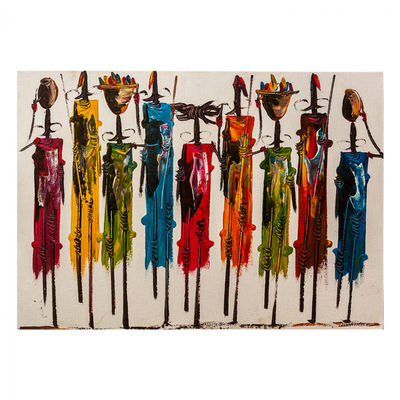Pikturë HM7197.02, Colorful African Art