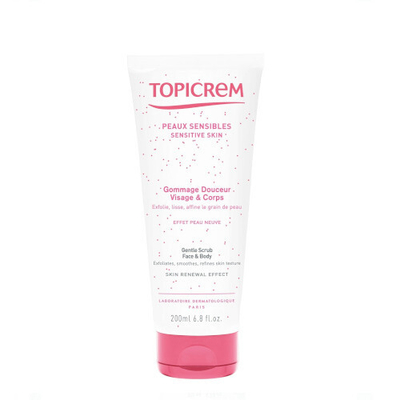 Skrab për trup Topicrem Gentle Scrub, 200 ml