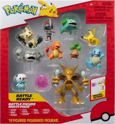 Set figurina Pokémon Battle Ready Multipack, 10 figura, origjinale, shumëngjyrësh