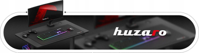 Tavolinë elektrike gaming Huzaro Hero 7.9, 100 x 60 cm, rregullim elektrik i lartësisë, e zezë