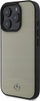 Kapak telefoni Mercedes MB me lëkurë të teksturuar për iPhone 16 Pro Max, lëkurë, MagSafe, bezhë
