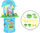 Kuzhinë lodër Peppa Pig My First Kitchen, 15 pjesë, me zë e drita, blu jeshile