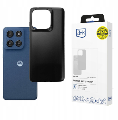 Mbulesë telefoni 3MK Matt Case për Motorola Moto Edge 60 Edge 60 Fusion, mat, e zezë