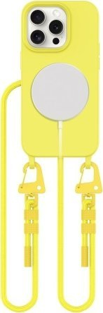 Kuti mbrojtëse Tech-Protect Magnecklace, iPhone 14 Pro, MagSafe, e verdhë