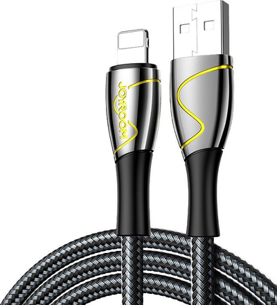 Kabllo USB Joyroom Mermaid USB A në Lightning, 2 m, 2.4A, e zezë