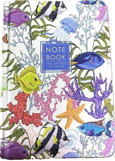 Fletore dekorative TW Fish, A6, 64 faqe me rrjetë, shumëngjyrëshe