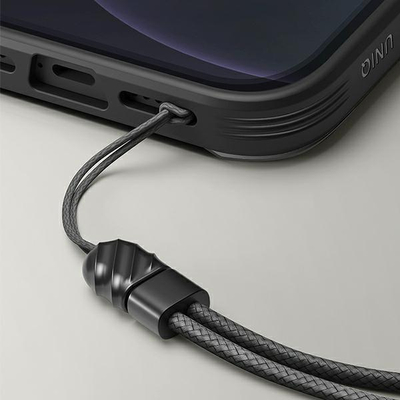 Mbështjellëse UNIQ Transforma për iPhone 13, e zezë