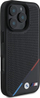 Kapak telefoni BMW M Perforated Tricolor Line MagSafe, për Apple iPhone 16 Pro, i zi