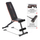 Stol fitnesi HMS LS1203, i rregullçëm, 100 kg, i zi