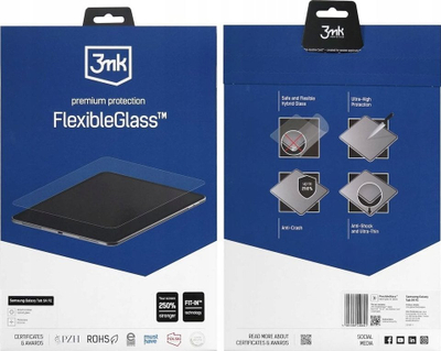 Mbrojtës ekrani 3MK FlexibleGlass për Samsung Galaxy Tab S9 FE, xham hibrid, transparent