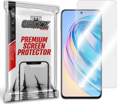 Xham mbrojtës GrizzGlass HybridGlass për Honor X8a, fleksibël, transparencë e lartë