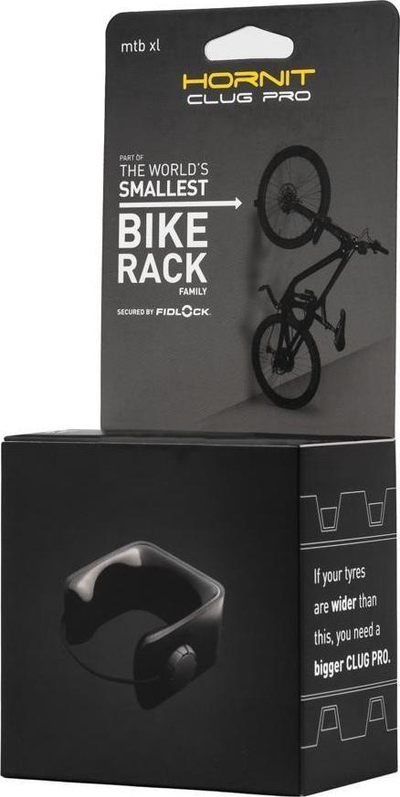 Mbajtëse muri biçiklete Hornit Clug Pro MTB XL, për goma 58–69 mm, deri 30 kg, e zezë