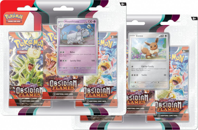 Set letra loje Pokemon TCG Obsidian Flames, Scarlet &amp; Violet 3, 3 booster, për kalamaj 6+