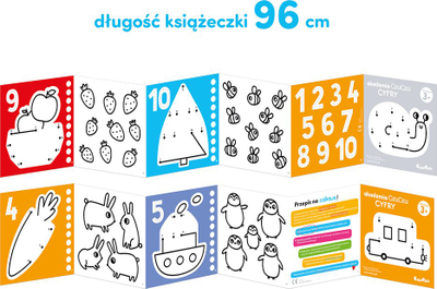 Set edukativ CzuCzu Academy Numbers, puzzle dhe ngjyrosje, mosha 3+