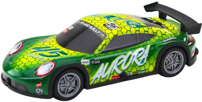 Makine garuese me telekomande RC Racing Car, trup me drite, 27MHz, jeshile