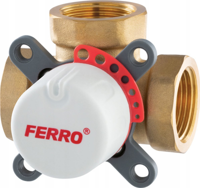 Valvul përzierëse 3-way FERRO, 1 1/4", lidhje femër, bronzi