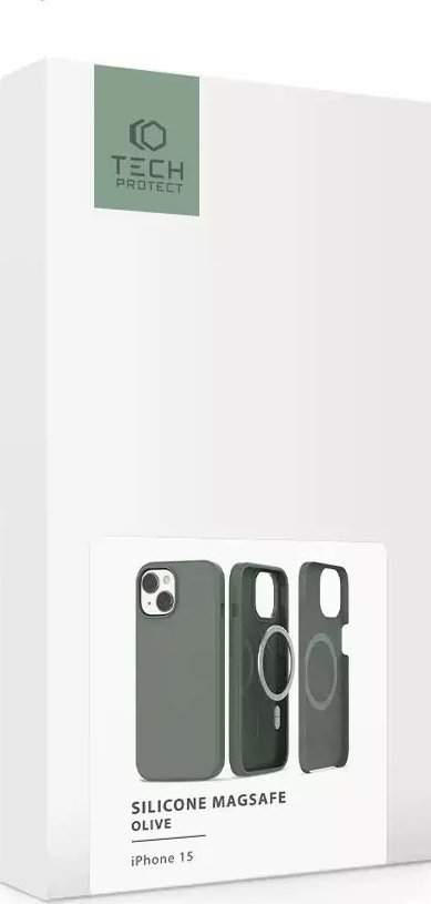 Maskë telefoni Tech-Protect Silicone MagSafe, iPhone 15, silikoni, ulli