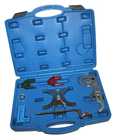 Set veglash Satra S-X2530, për rregullim motori Opel V6 benzinë, me valixhe plastike, blu