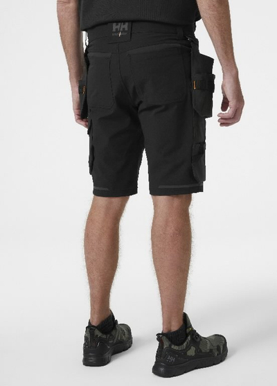 Pantallona të shkurtra pune Helly Hansen Kensington Construction, me xhepa Cordura, me reflektuese, të zeza