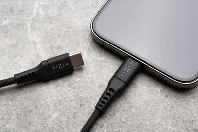 Kabllo USB‑C në USB‑C FIXED, 0.5m, 60W PD, e zezë