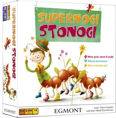 Lojë tavoline Egmont Super Legs Centipede, për fëmijë, deri 6 lojtarë, shumëngjyrëshe