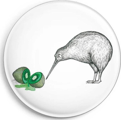 Magnet dekorativ Fa Nutrition Kiwi, set me 2 copë, 56mm, shumëngjyrësh