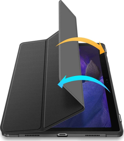 Mbrojtëse tableti Dux Ducis për Samsung Galaxy Tab A8 10.5 2021, kapak magnetik palosës, pjesë e pasme transparente, e zezë