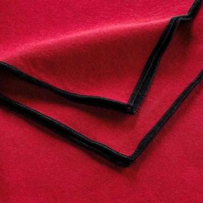 Peceta pambuku Mistraline, set 3 copë, 40x40 cm, të kuqe