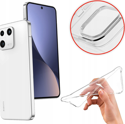 Mbrojtëse telefoni Clear Case Xiaomi 13, 2mm, mbrojtje kamere, transparente