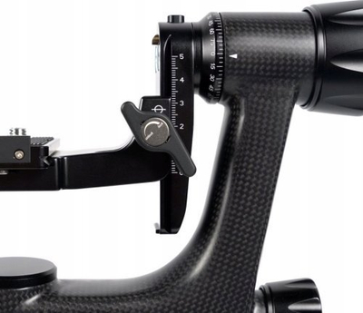 Kokë gimbal Sirui PH-10, fibër karboni, mban deri 15 kg, e zezë