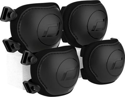 Set mbrojtës Scoot&amp;Ride Protector S, për fëmijë 2–5 vjeç, i zi gri