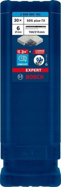 Set trapan Bosch Expert 7X SDS Plus, 6mm, 215mm, 30 copa