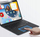 Куќиште со тастатура Dux Ducis DK за iPad Air 13 2024, Bluetooth, PU, сиво