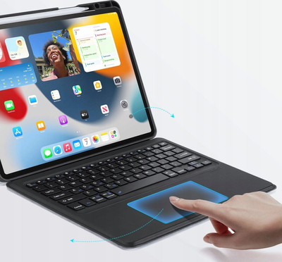 Куќиште со тастатура Dux Ducis DK за iPad Air 13 2024, Bluetooth, PU, сиво