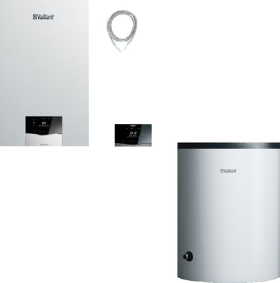 Kaldaje me gaz Vaillant ecoTEC plus VC 20CS/1-5, 21 kW, paketë me bojler 120L, e bardhë