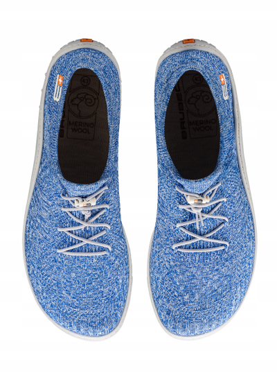 Këpucë minimaliste Brubeck Barefoot Merino Shoes Low për burra, lesh merino, të zeza