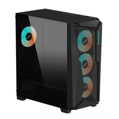 Kasa PC GIGABYTE C301 GLASS V2 Mid Tower, ARGB, xham i temperuar, e zezë