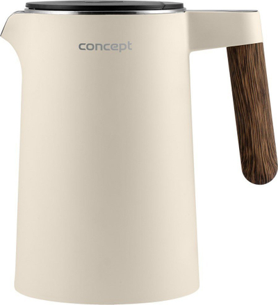 Ibrik elektrik Concept Solution RK3304, 1.5L, kontroll temperature, bezhë