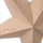 Yll dekorativ Home Styling Collection Lighted Star Velvet Beige Hanging, 75 cm, për varje, bezhë