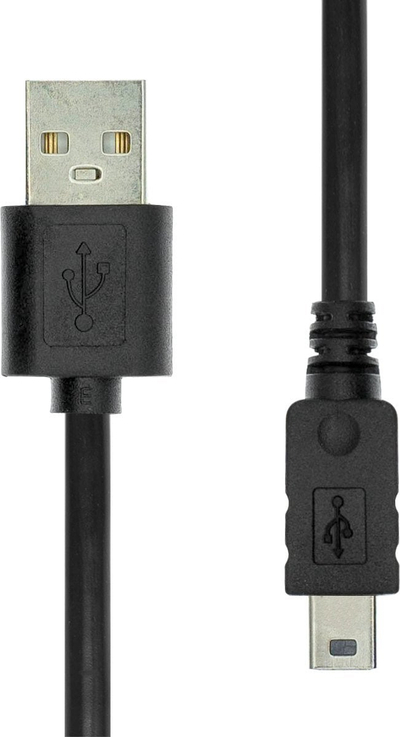 Kabllo USB ProXtend miniUSB në USB A, 0.5m, e zezë