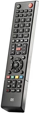 Pult TV One For All Toshiba RTV, zëvendësues dedikuar, me valë, i zi