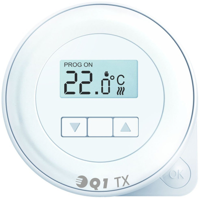 Termostat elektronik Euroster Q1, pa tela, montim në mur, i bardhë