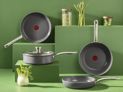 Tigan Tefal Renew+ Eco C4240253, 20 cm, Hippo Iron, gri