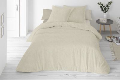 Komplet çarçafësh Post Bedding Linen Plain, 160x200 cm, këllëfë jastëku 70x80 cm, e bardhë
