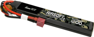 Bateri Li Po Gens Ace për airsoft, 1200mAh, 11.1V 25C, e zezë