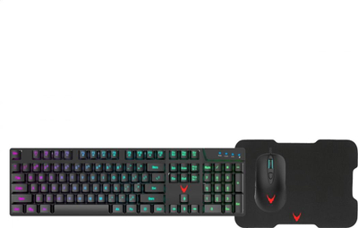 Set tastierë, maus, mausepad Warr, të zi