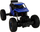Makina me telekomandë Leantoys Rover Rock Climbing, shkalla 1:16, 2.4GHz, e zezë blu
