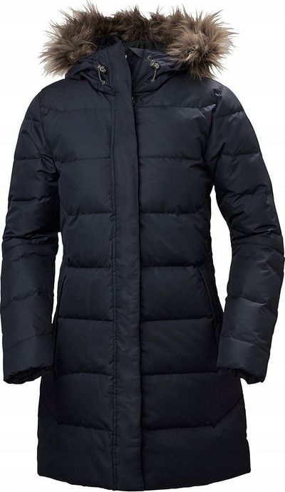 Parka për goca Helly Hansen Aden Down, e gjatë, me pupla, blu e errët