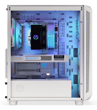 Korpi për PC EY2A018 Arx 500, ATX, ARGB, i bardhë